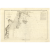 Reproduction carte marine ancienne - 849 - HOUGUE (Rade), SAINT-VAAST-LA-HOUGUE (Rade) - FRANCE (Côte Nord) - ATLANTIQUE, MANCHE