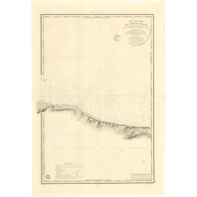 Reproduction carte marine ancienne Shom - 867 - SEINE (Baie), GRANDCAMP, FONTENAILLES - FRANCE (Côte Nord) - Atlantique