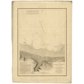Reproduction carte marine ancienne Shom - 869 - SEINE (Baie), COURSEULLES (Abords) - FRANCE (Côte Nord) - Atlantique,MA