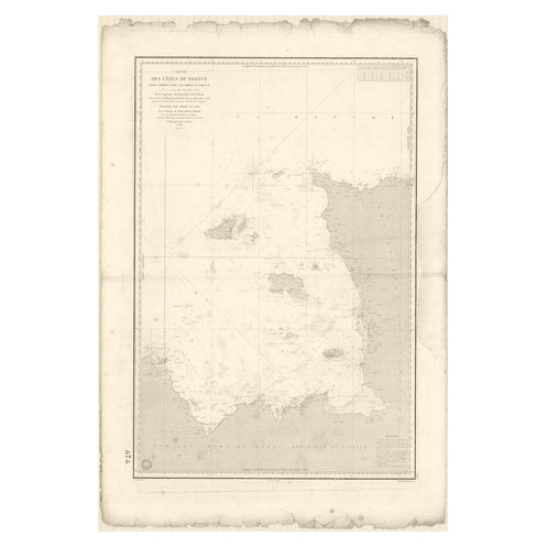 Reproduction carte marine ancienne - 878 - BREHAT (île), BARFLEUR - FRANCE (Côte Nord) - ATLANTIQUE, MANCHE - (1838 - 1984) Reproduction carte marine ancienne - 878 - BREHAT (île), BARFLEUR - FRANCE (Côte Nord) - ATLANTIQUE, MANCHE - (1838 - 1984)