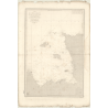 Reproduction carte marine ancienne - 878 - BREHAT (île), BARFLEUR - FRANCE (Côte Nord) - ATLANTIQUE, MANCHE - (1838 - 1984)