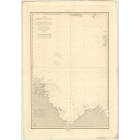 Reproduction carte marine ancienne - 879 - FREHEL (Cap), BREHAT (île) - FRANCE (Côte Nord) - ATLANTIQUE, MANCHE - (1838 - 1984)