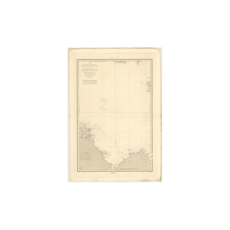 Carte marine ancienne - 879 - FREHEL (Cap), BREHAT (île) - FRANCE (Côte Nord) - ATLANTIQUE, MANCHE - (1838 - 1984)