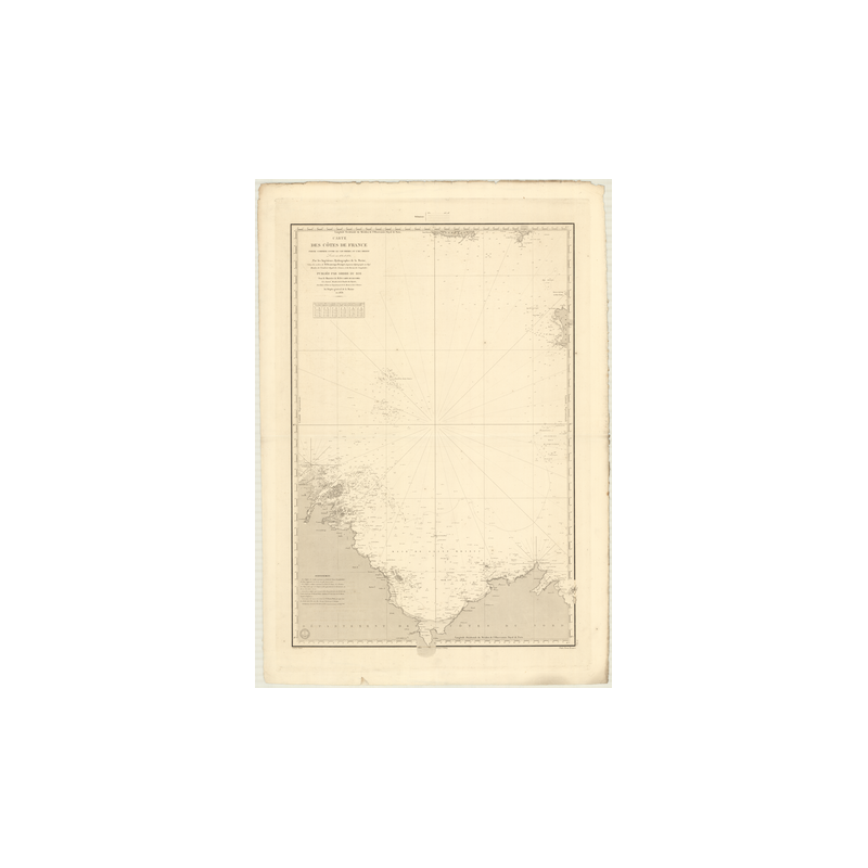 Reproduction carte marine ancienne - 879 - FREHEL (Cap), BREHAT (île) - FRANCE (Côte Nord) - ATLANTIQUE, MANCHE - (1838 - 1984)