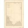 Reproduction carte marine ancienne Shom - 879 - FREHEL (Cap), BREHAT (île) - FRANCE (Côte Nord) - Atlantique,MANCHE -