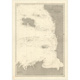 Reproduction carte marine ancienne - 880 - FREHEL (Cap), CARTERET (Havre) - FRANCE (Côte Nord) - ATLANTIQUE, MANCHE - (1838 - 19