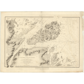 Reproduction carte marine ancienne - 882 - BREHAT (Abords) - FRANCE (Côte Nord) - ATLANTIQUE, MANCHE - (1838 - 1992)
