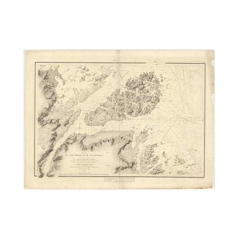 Carte marine ancienne - 882 - BREHAT (Abords) - FRANCE (Côte Nord) - ATLANTIQUE, MANCHE - (1838 - 1992)