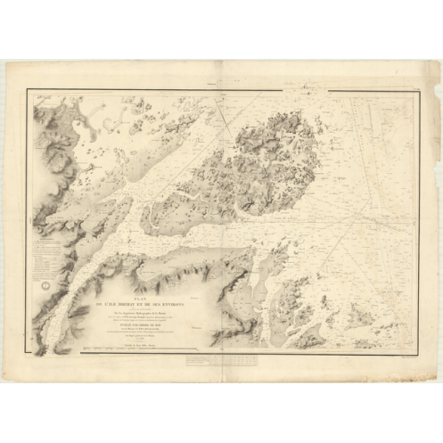 Reproduction of old nautical chart - 882 - BREHAT (Abords) - FRANCE (Côte Nord) - ATLANTIQUE, MANCHE - (1838 - 1992)