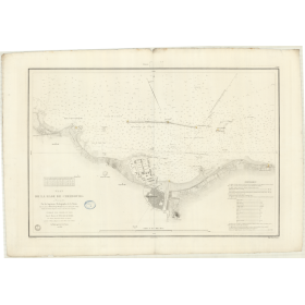 Reproduction carte marine ancienne - 883 - CHERBOURG (Rade) - FRANCE (Côte Nord) - ATLANTIQUE, MANCHE - (1838 - 1886)