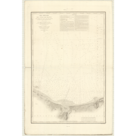 Carte marine ancienne - 890 - LANGRUNE, d'VES - FRANCE (Côte Nord) - Atlantique, MANCHE - (1839 - 1984