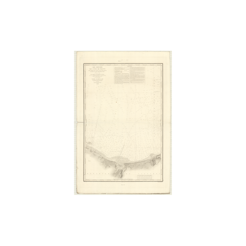Reproduction carte marine ancienne - 890 - LANGRUNE, DIVES - FRANCE (Côte Nord) - ATLANTIQUE, MANCHE - (1839 - 1984)