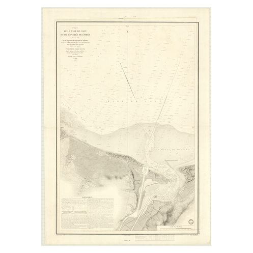 Reproduction carte marine ancienne - 891 - CAEN (Rade) - FRANCE (Côte Nord) - ATLANTIQUE, MANCHE - (1839 - 1986) Reproduction carte marine ancienne - 891 - CAEN (Rade) - FRANCE (Côte Nord) - ATLANTIQUE, MANCHE - (1839 - 1986)