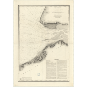 Reproduction carte marine ancienne - 898 - SEINE (Embouchure) - FRANCE (Côte Nord) - ATLANTIQUE, MANCHE - (1838 - ?)