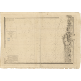 Reproduction carte marine ancienne - 920 - BOULOGNE (Abords), AMBLETEUSE, DANNES - FRANCE (Côte Nord) - ATLANTIQUE, MANCHE - (18