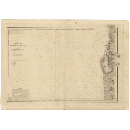 Reproduction carte marine ancienne - 920 - BOULOGNE (Abords), AMBLETEUSE, DANNES - FRANCE (Côte Nord) - ATLANTIQUE, MANCHE - (18 Reproduction carte marine ancienne - 920 - BOULOGNE (Abords), AMBLETEUSE, DANNES - FRANCE (Côte Nord) - ATLANTIQUE, MANCHE - (18