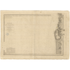 Reproduction carte marine ancienne - 920 - BOULOGNE (Abords), AMBLETEUSE, DANNES - FRANCE (Côte Nord) - ATLANTIQUE, MANCHE - (18
