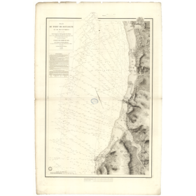 Reproduction carte marine ancienne Shom - 921 - BOULOGNE (Abords) - FRANCE (Côte Nord) - Atlantique,MANCHE - (1840 - 18