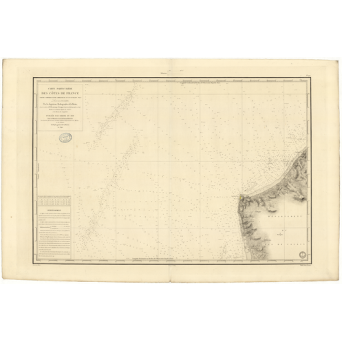Reproduction carte marine ancienne - 922 - BLANC NEZ (Cap), AMBLETEUSE - FRANCE (Côte Nord) - ATLANTIQUE, MANCHE, NORD (Mer) - ( Reproduction carte marine ancienne - 922 - BLANC NEZ (Cap), AMBLETEUSE - FRANCE (Côte Nord) - ATLANTIQUE, MANCHE, NORD (Mer) - (