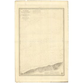 Reproduction carte marine ancienne - 924 - GRAVELINES, CALAIS - FRANCE (Côte Nord) - ATLANTIQUE, MANCHE, NORD (Mer) - (1840 - 18