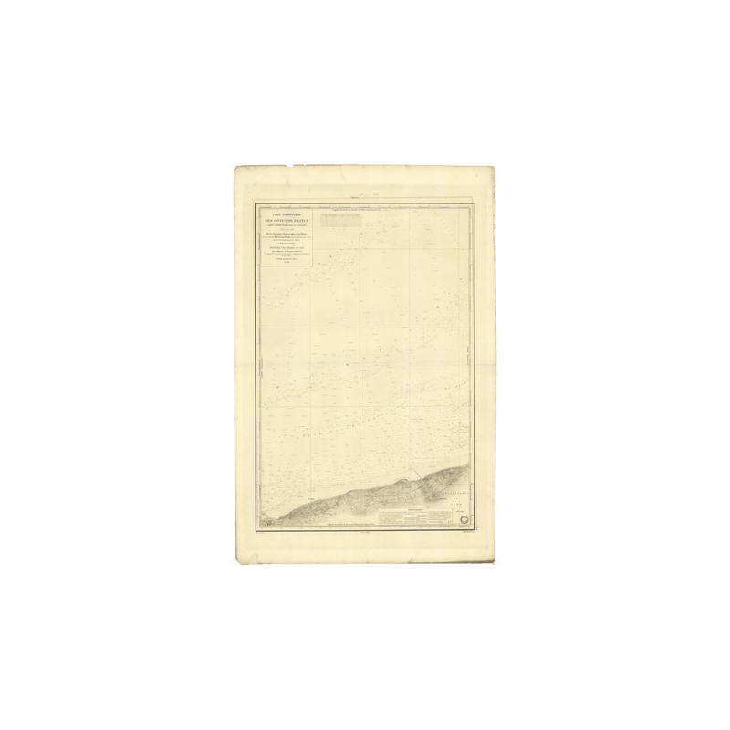 Carte marine ancienne - 924 - GRAVELINES, CALAIS - FRANCE (Côte Nord) - ATLANTIQUE, MANCHE, NORD (Mer) - (1840 - 1882)