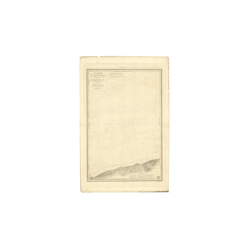 Reproduction carte marine ancienne - 924 - GRAVELINES, CALAIS - FRANCE (Côte Nord) - ATLANTIQUE, MANCHE, NORD (Mer) - (1840 - 18
