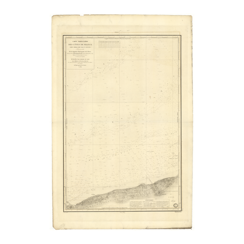 Reproduction carte marine ancienne Shom - 924 - GRAVELINES, CALAIS - FRANCE (Côte Nord) - Atlantique,MANCHE,NORD (Mer)