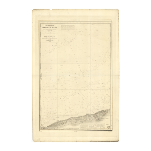 Carte marine ancienne - 924 - GRAVELINES, CALAIS - FRANCE (Côte Nord) - ATLANTIQUE, MANCHE, NORD (Mer) - (1840 - 1882)