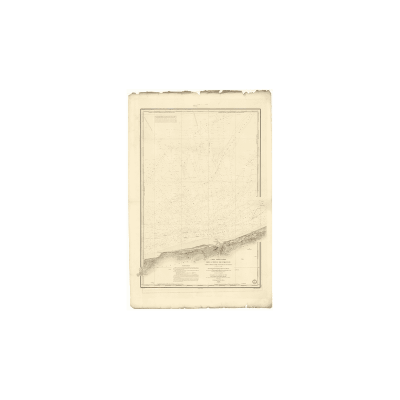 Reproduction carte marine ancienne - 925 - ZUYDCOOTE, GRAVELINES - FRANCE (Côte Nord) - ATLANTIQUE, MANCHE, NORD (Mer) - (1840 -