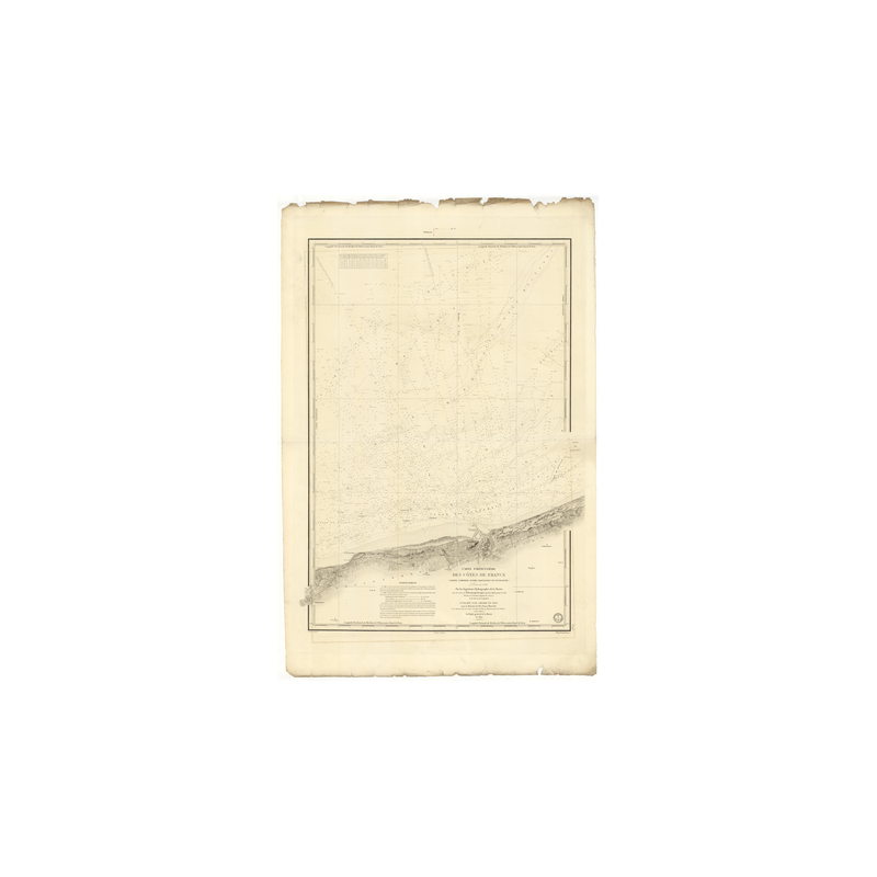 Carte marine ancienne - 925 - ZUYDCOOTE, GRAVELINES - FRANCE (Côte Nord) - ATLANTIQUE, MANCHE, NORD (Mer) - (1840 - 1883)