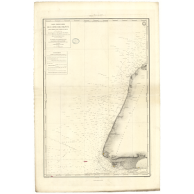 Carte marine ancienne - 930 - ETRETAT, LE HAVRE - FRANCE (Côte Nord) - ATLANTIQUE, MANCHE - (1841 - 1898)