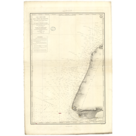 Reproduction carte marine ancienne - 930 - ETRETAT, LE HAVRE - FRANCE (Côte Nord) - ATLANTIQUE, MANCHE - (1841 - 1898)