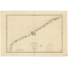 Reproduction carte marine ancienne Shom - 931 - CONTEVILLE, ANTIFER (Cap), CQNTEVILLE - FRANCE (Côte Nord) - Atlantique