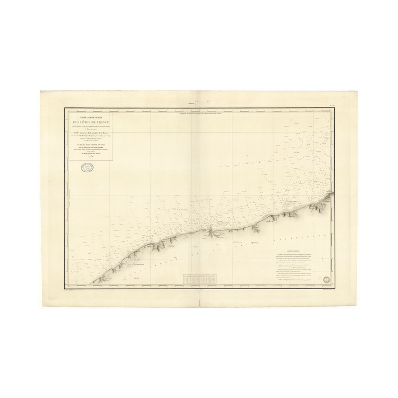 Carte marine ancienne - 933 - AILLY (Pointe), SAINT PIERRE, EN, PORT - FRANCE (Côte Nord) - ATLANTIQUE, MANCHE - (1841 - 1980)