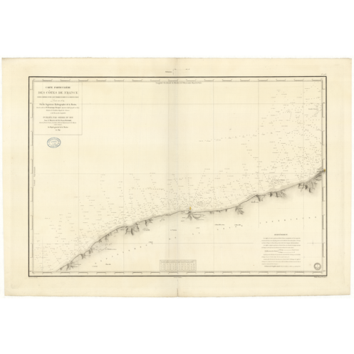Reproduction carte marine ancienne Shom - 933 - AILLY (Pointe), SAINT pIERRE, EN, pORT - FRANCE (Côte Nord) - ATLANTIQU
