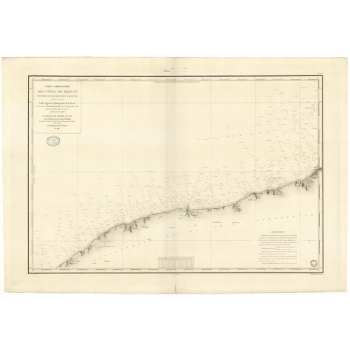 Reproduction carte marine ancienne - 933 - AILLY (Pointe), SAINT PIERRE, EN, PORT - FRANCE (Côte Nord) - ATLANTIQUE, MANCHE - (1 Reproduction carte marine ancienne - 933 - AILLY (Pointe), SAINT PIERRE, EN, PORT - FRANCE (Côte Nord) - ATLANTIQUE, MANCHE - (1
