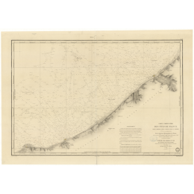 Reproduction carte marine ancienne - 934 - TREPORT, AILLY (Pointe) - FRANCE (Côte Nord) - ATLANTIQUE, MANCHE - (1841 - 1988)