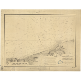 Carte marine ancienne - 935 - DIEPPE (Abords) - FRANCE (Côte Nord) - ATLANTIQUE, MANCHE - (1841 - 1946)