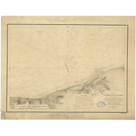 Reproduction carte marine ancienne - 935 - DIEPPE (Abords) - FRANCE (Côte Nord) - ATLANTIQUE, MANCHE - (1841 - 1946)