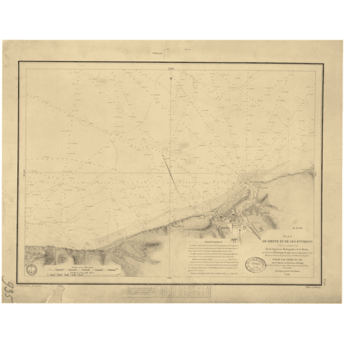 Reproduction carte marine ancienne - 935 - DIEPPE (Abords) - FRANCE (Côte Nord) - ATLANTIQUE, MANCHE - (1841 - 1946) Reproduction carte marine ancienne - 935 - DIEPPE (Abords) - FRANCE (Côte Nord) - ATLANTIQUE, MANCHE - (1841 - 1946)
