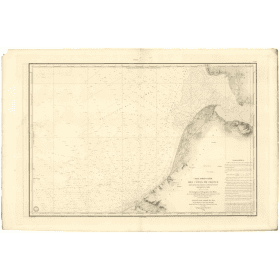 Reproduction carte marine ancienne - 937 - SAINT QUENTIN (Pointe), TREPORT - FRANCE (Côte Nord) - ATLANTIQUE, MANCHE - (1841 - 1