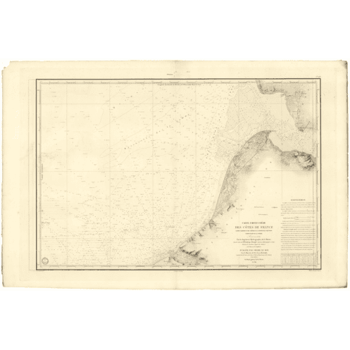 Reproduction carte marine ancienne - 937 - SAINT QUENTIN (Pointe), TREPORT - FRANCE (Côte Nord) - ATLANTIQUE, MANCHE - (1841 - 1 Reproduction carte marine ancienne - 937 - SAINT QUENTIN (Pointe), TREPORT - FRANCE (Côte Nord) - ATLANTIQUE, MANCHE - (1841 - 1