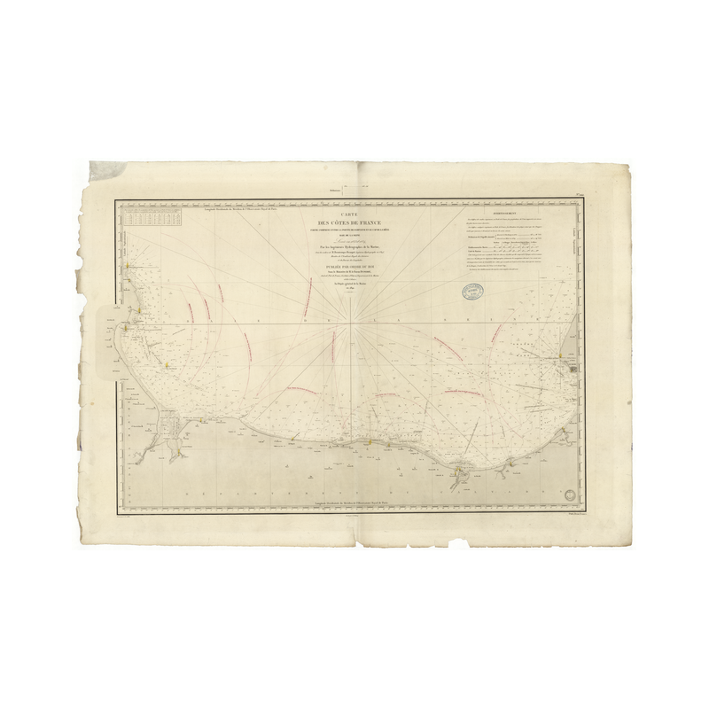 Reproduction carte marine ancienne - 944 - SEINE (Baie), HEVE (Cap), BARFLEUR (Pointe) - FRANCE (Côte Nord) - ATLANTIQUE, MANCHE