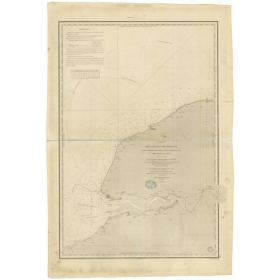 Reproduction carte marine ancienne - 945 - SEINE (Embouchure), SAINT VALERY, EN, CAUX, DIVES - FRANCE (Côte Nord) - ATLANTIQUE,