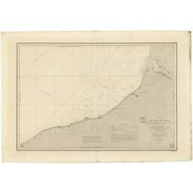 Reproduction carte marine ancienne - 946 - SAINT QUENTIN (Pointe), FECAMP - FRANCE (Côte Nord) - ATLANTIQUE, MANCHE - (1841 - 19