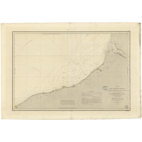 Carte marine ancienne - 946 - SAINT QUENTIN (Pointe), FECAMP - FRANCE (Côte Nord) - ATLANTIQUE, MANCHE - (1841 - 1902)
