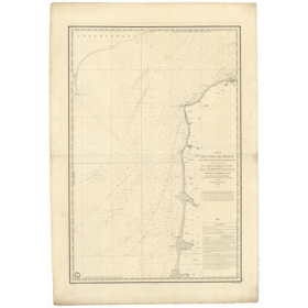 Reproduction carte marine ancienne Shom - 947 - CALAIS, SAINT QUENTIN (Pointe) - FRANCE (Côte Nord) - Atlantique,MANCHE