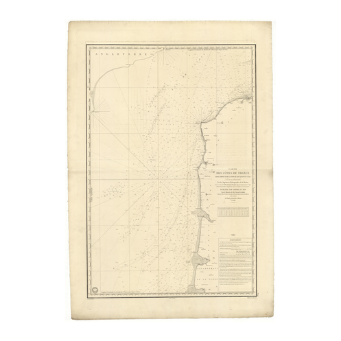 Reproduction carte marine ancienne Shom - 947 - CALAIS, SAINT QUENTIN (Pointe) - FRANCE (Côte Nord) - Atlantique,MANCHE