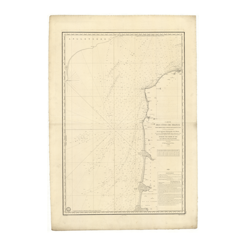 Carte marine ancienne - 947 - CALAIS, SAINT QUENTIN (Pointe) - FRANCE (Côte Nord) - ATLANTIQUE, MANCHE - (1841 - ?)