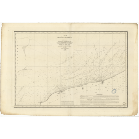 Reproduction carte marine ancienne Shom - 948 - pAS de CALAIS, ZUYDCOOTE, GRIS NEZ (Cap) - FRANCE (Côte Nord) - ATLANTI